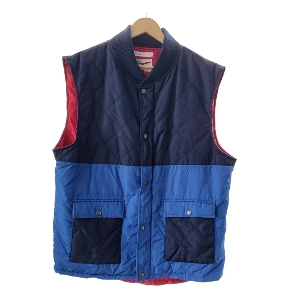 Marc Ecko mens vest size XL..Red black and blue..